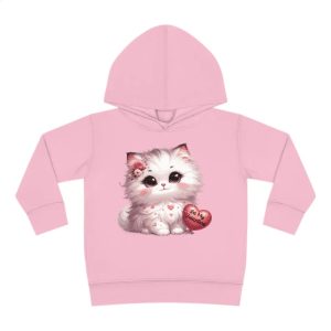 Kitty Love Valentines Day Toddler Kid Hoodie